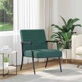 vidaXL fotel Ciemna zieleń 59 x 75 x 78 cm tkanina