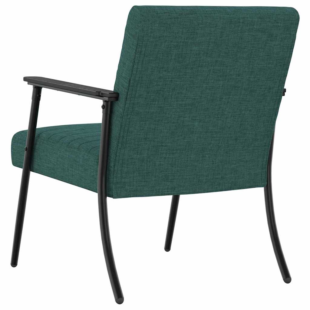 vidaXL fotel Ciemna zieleń 59 x 75 x 78 cm tkanina