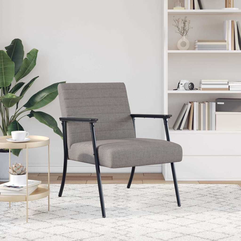 vidaXL fotel Ciemnoszary 59 x 75 x 78 cm tkanina