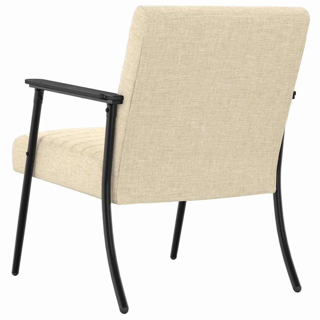 vidaXL fotel Kremowy 59 x 75 x 78 cm tkanina