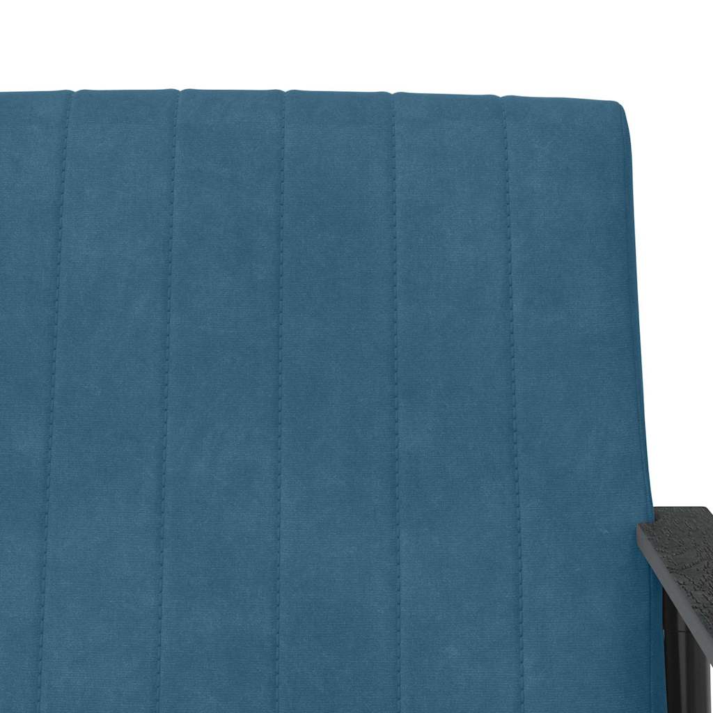 vidaXL fotel Niebieski 59 x 75 x 78 cm Aksamit