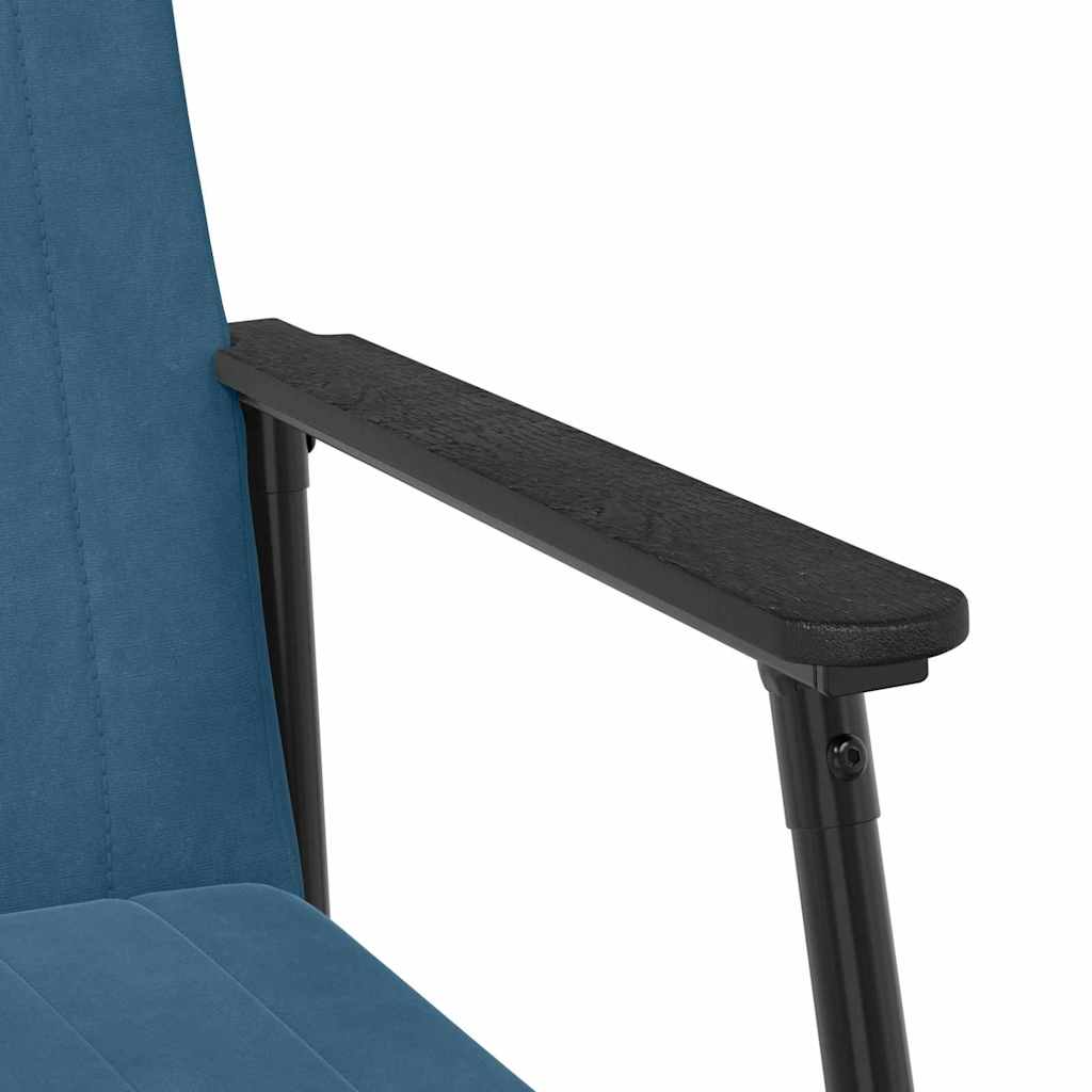 vidaXL fotel Niebieski 59 x 75 x 78 cm Aksamit
