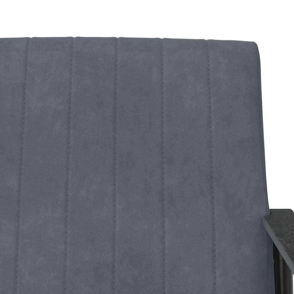 vidaXL fotel Ciemnoszary 59 x 75 x 78 cm Aksamit