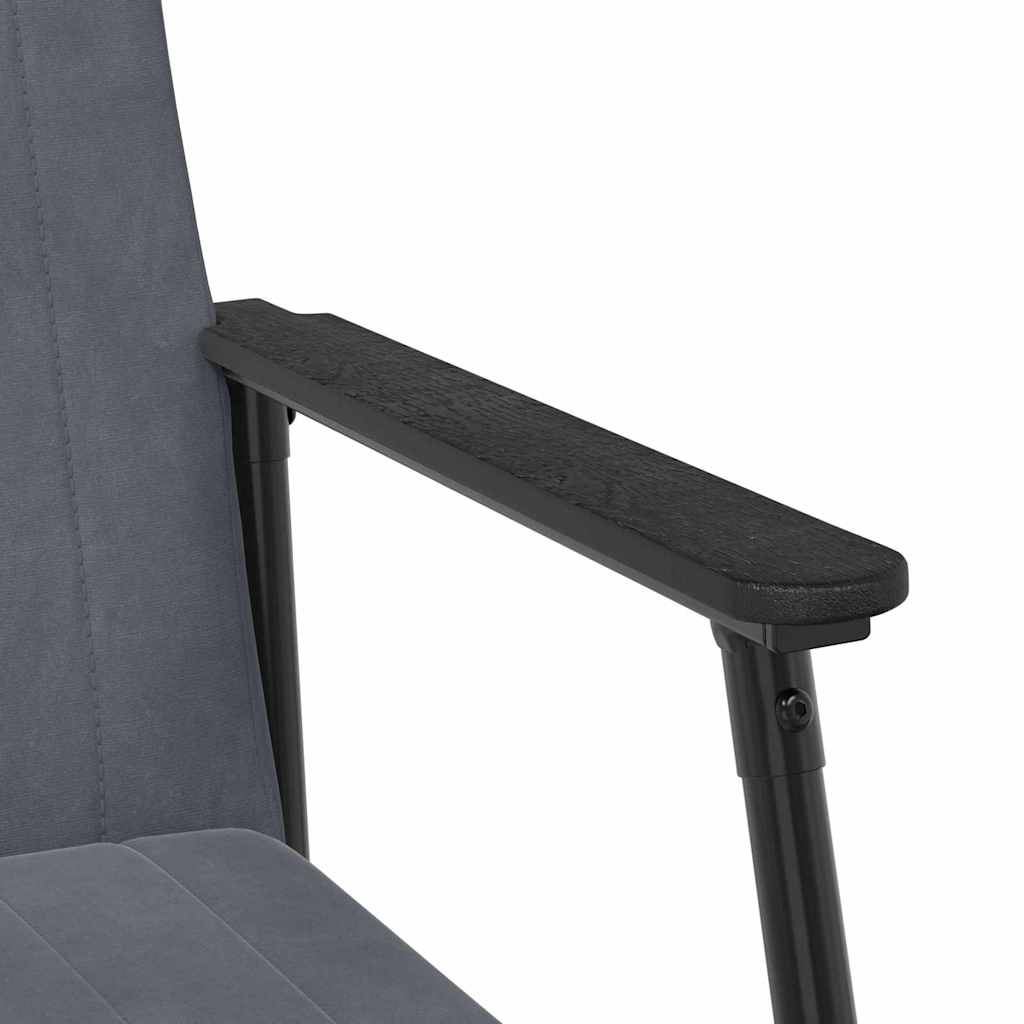 vidaXL fotel Ciemnoszary 59 x 75 x 78 cm Aksamit