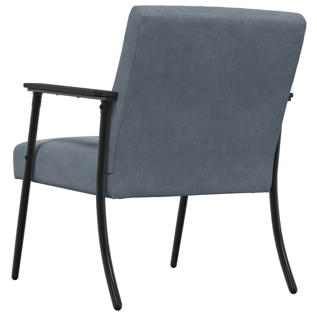 vidaXL fotel Ciemnoszary 59 x 75 x 78 cm Aksamit
