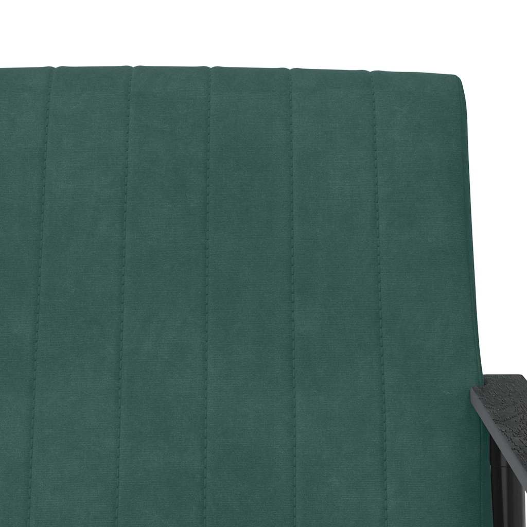 vidaXL fotel Ciemna zieleń 59 x 75 x 78 cm Aksamit