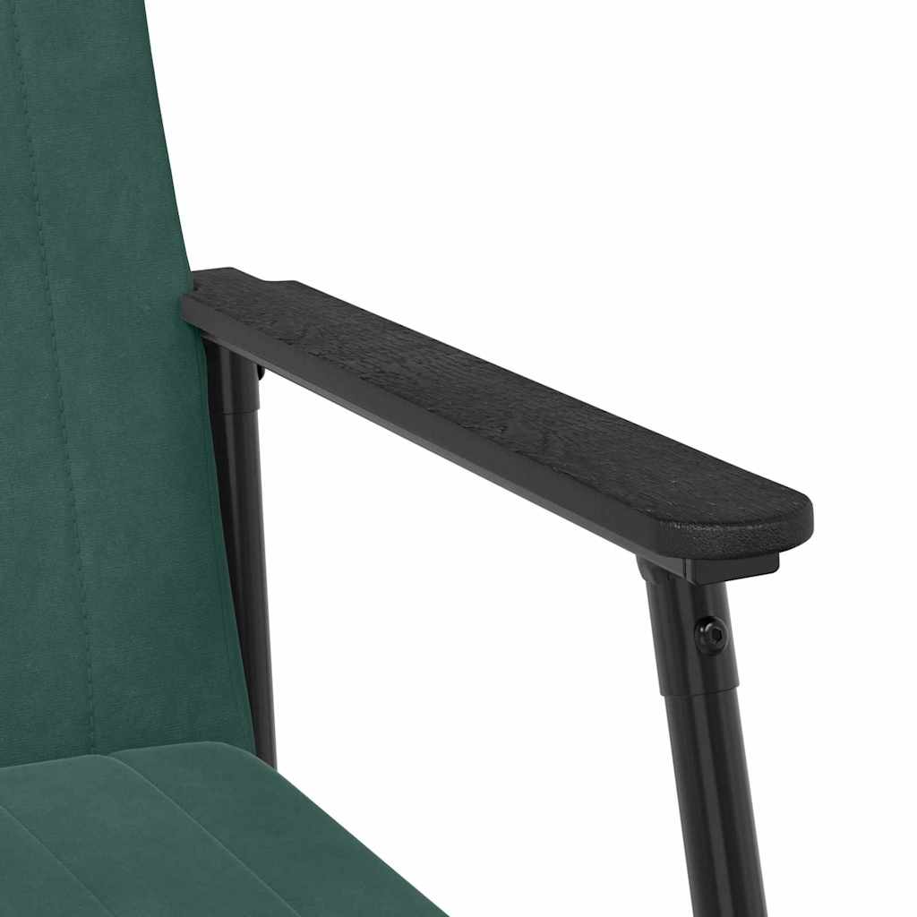 vidaXL fotel Ciemna zieleń 59 x 75 x 78 cm Aksamit