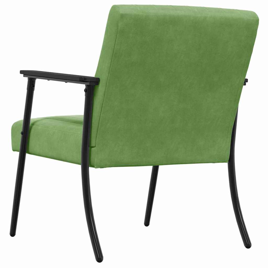 vidaXL fotel Jasnozielony 59 x 75 x 78 cm Aksamit