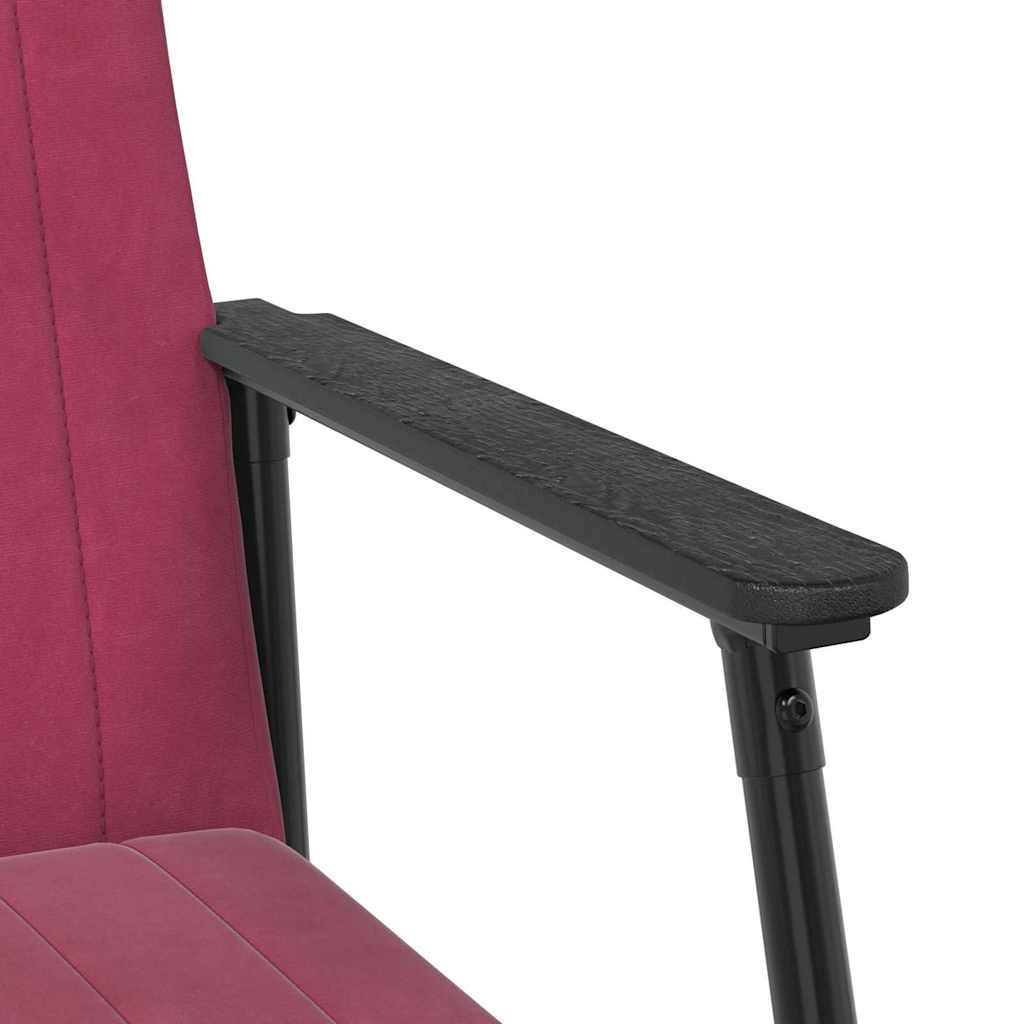 vidaXL fotel Czerwone wino 59 x 75 x 78 cm Aksamit