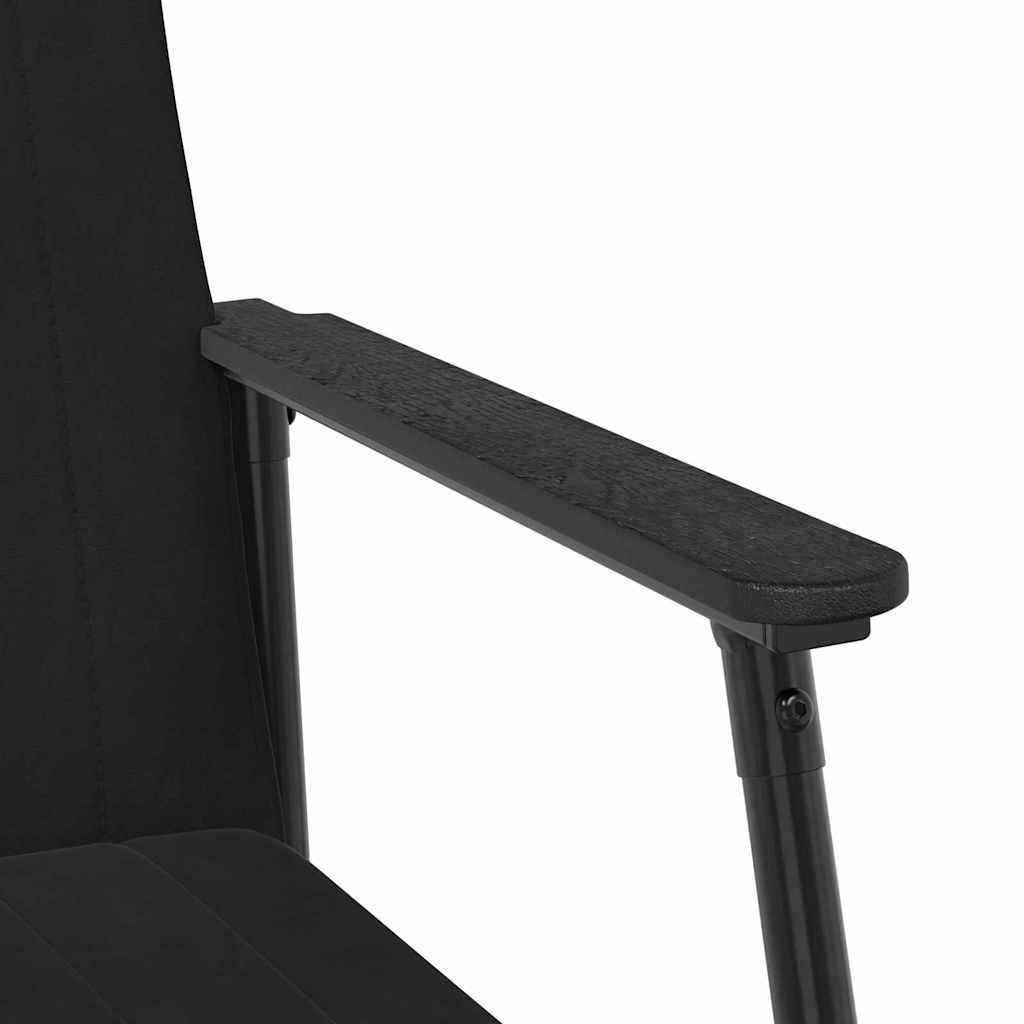 vidaXL fotel Czarny 59 x 75 x 78 cm Aksamit