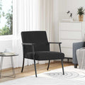 vidaXL fotel Czarny 59 x 75 x 78 cm Aksamit
