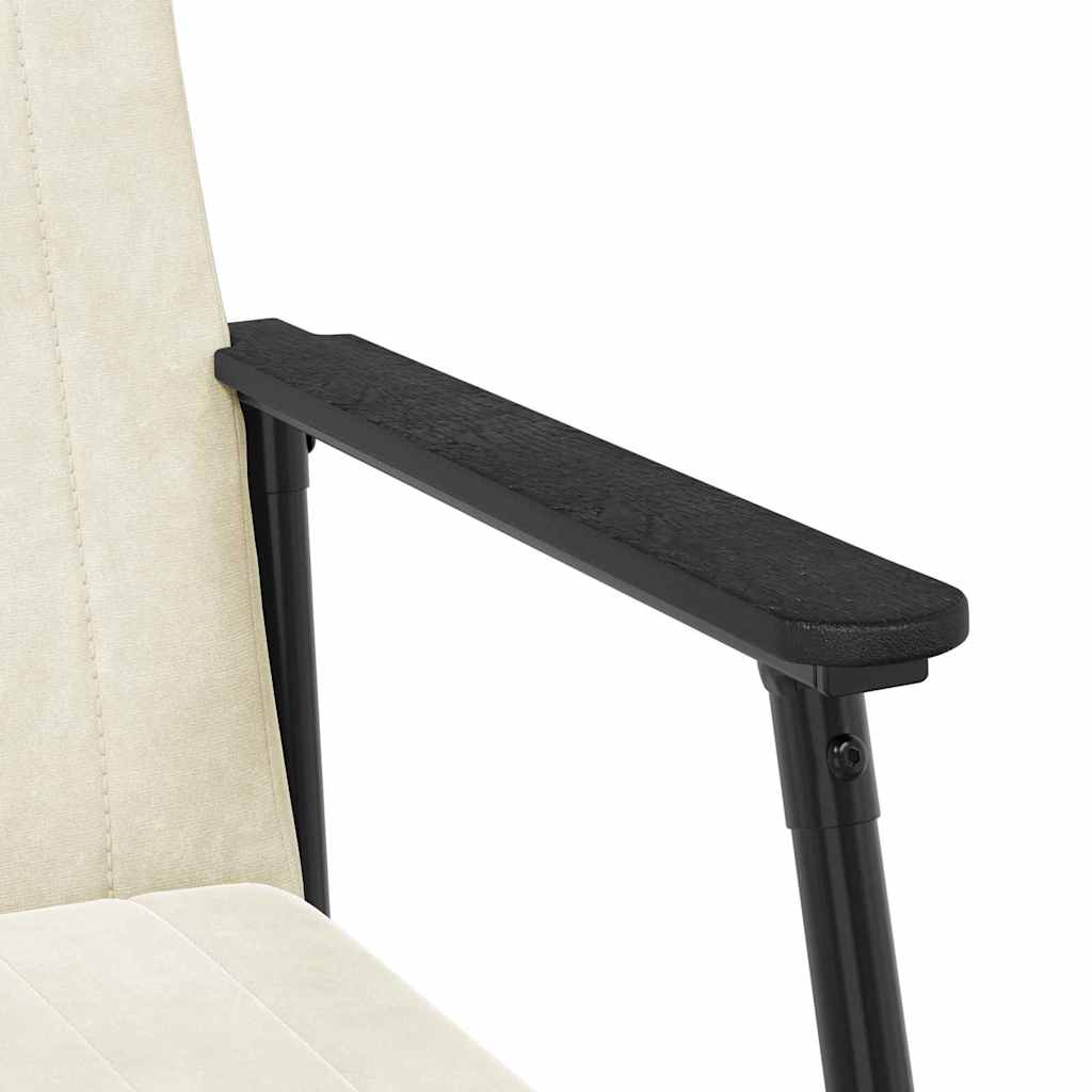 vidaXL fotel Kremowy 59 x 75 x 78 cm Aksamit
