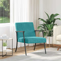 vidaXL fotel Turkusowy 59 x 75 x 78 cm Aksamit