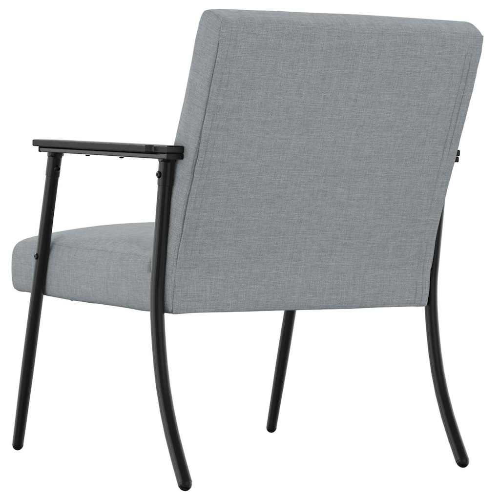 vidaXL fotel Jasnoszary tkanina