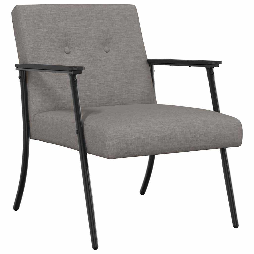 vidaXL fotel Ciemnoszary tkanina