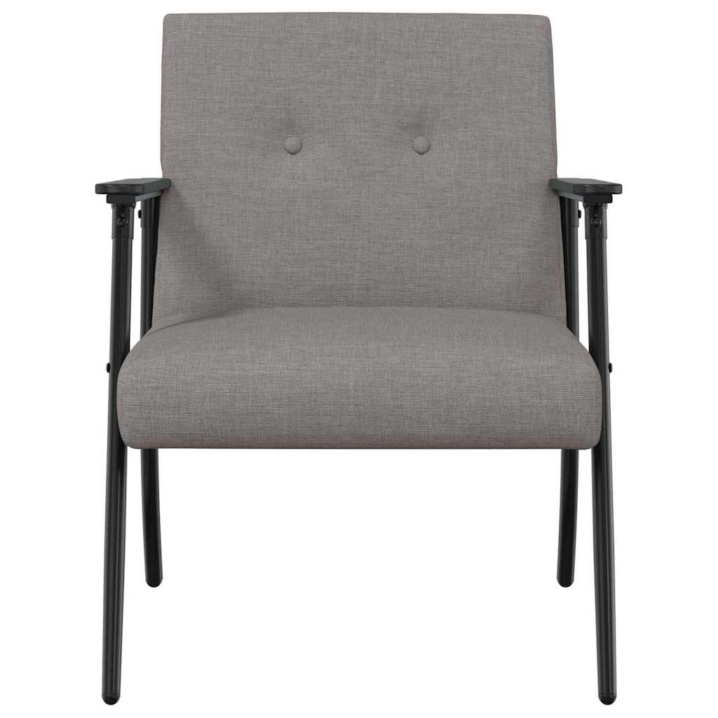 vidaXL fotel Ciemnoszary tkanina