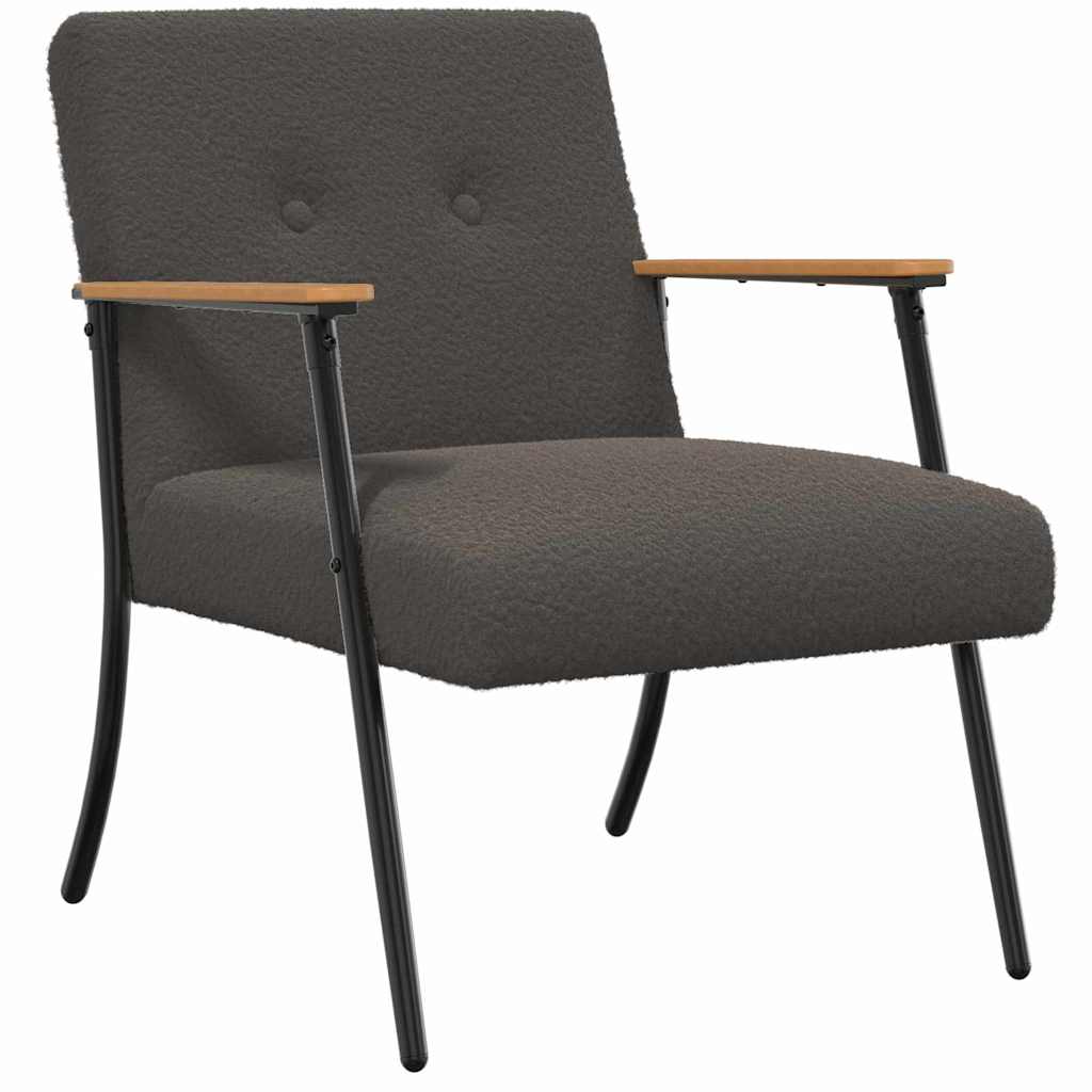 vidaXL fotel Ciemnoszary