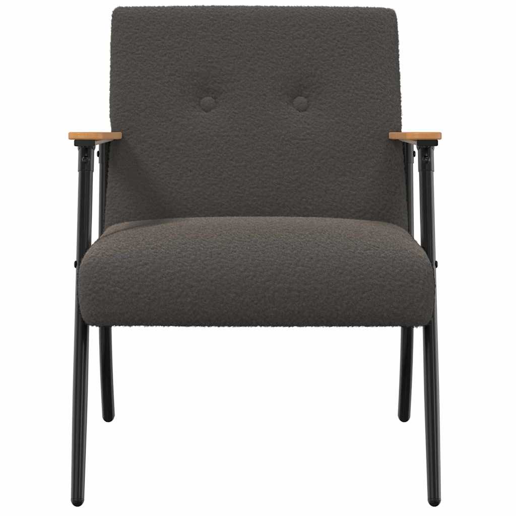 vidaXL fotel Ciemnoszary