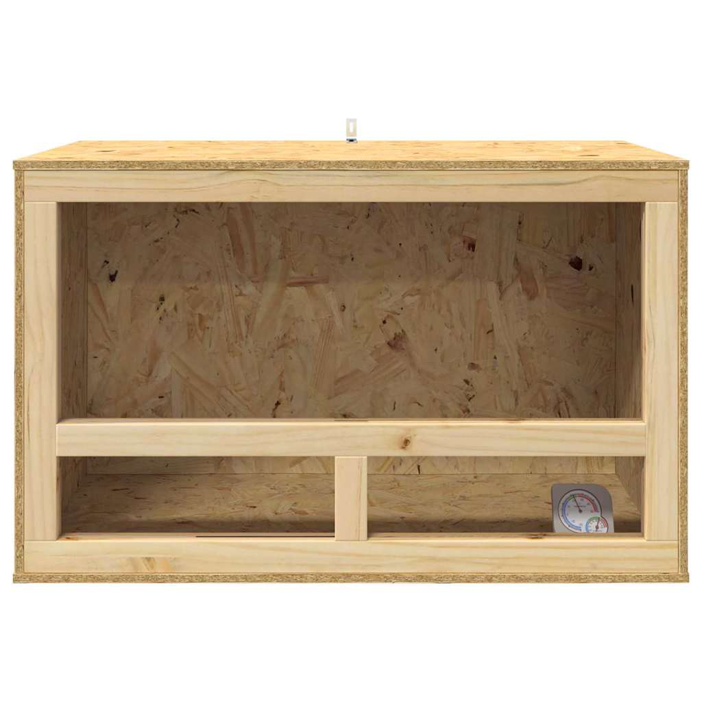 vidaXL Terrarium Brązowy 80 x 50 x 50 cm OSB