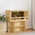 vidaXL Terrarium Brązowy 100 x 50 x 50 cm OSB