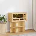 vidaXL Terrarium Brązowy 80 x 40 x 40 cm OSB
