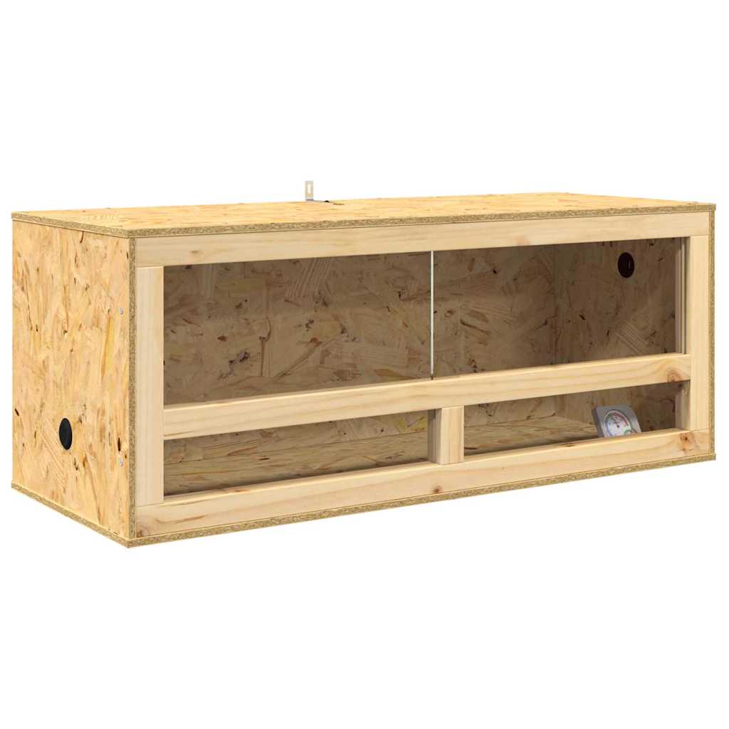 vidaXL Terrarium Brązowy 100 x 40 x 40 cm OSB