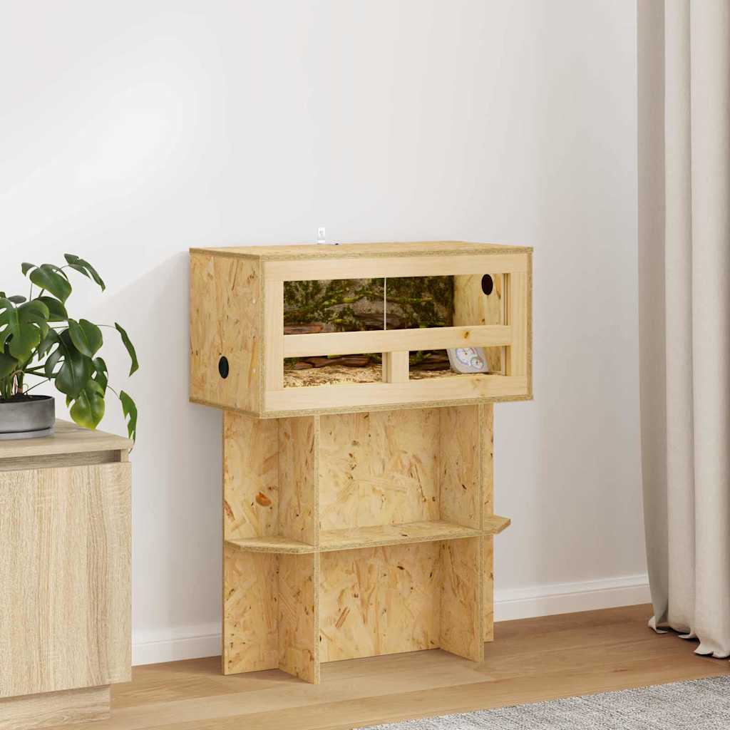 vidaXL Terrarium Brązowy 60 x 30 x 30 cm OSB