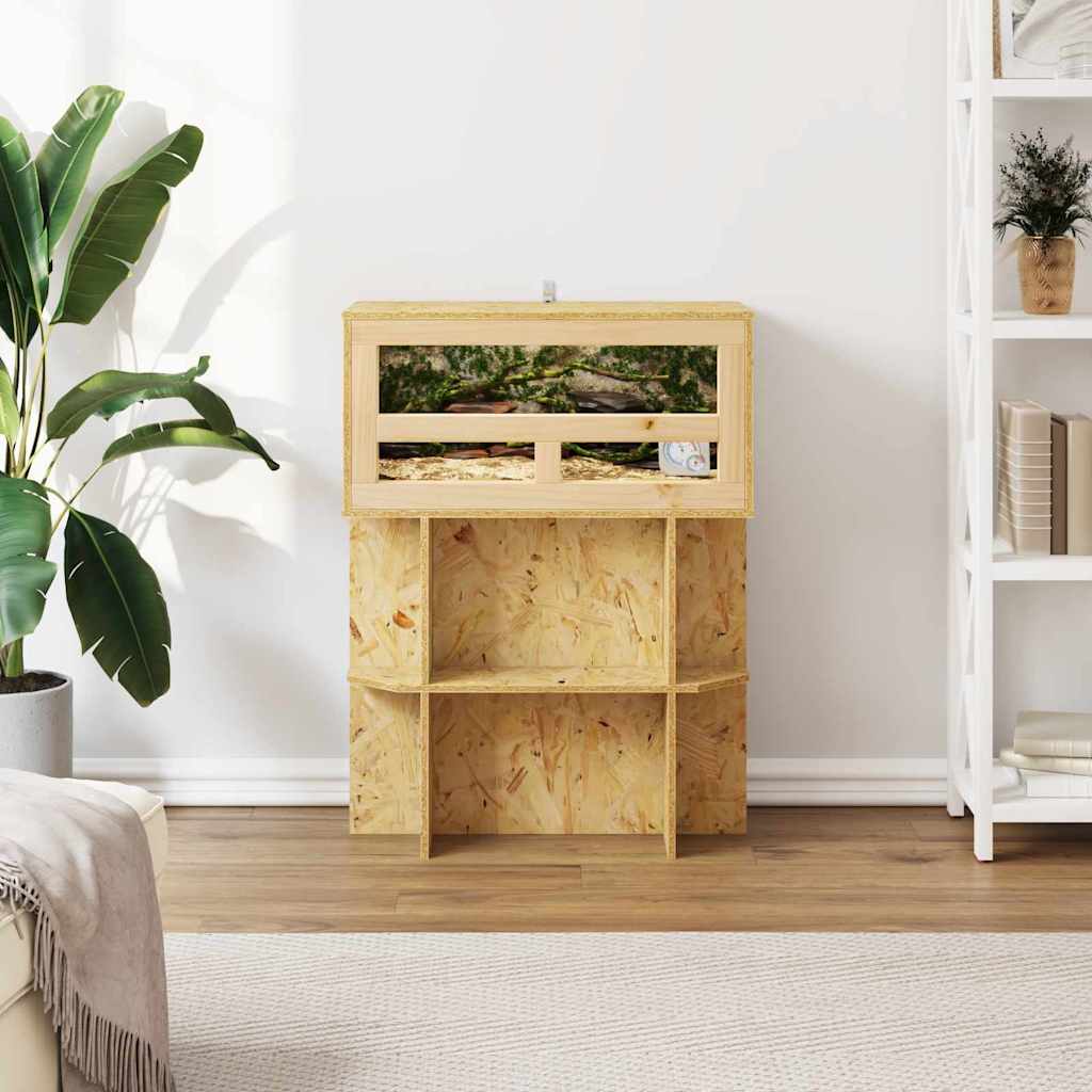 vidaXL Terrarium Brązowy 60 x 30 x 30 cm OSB