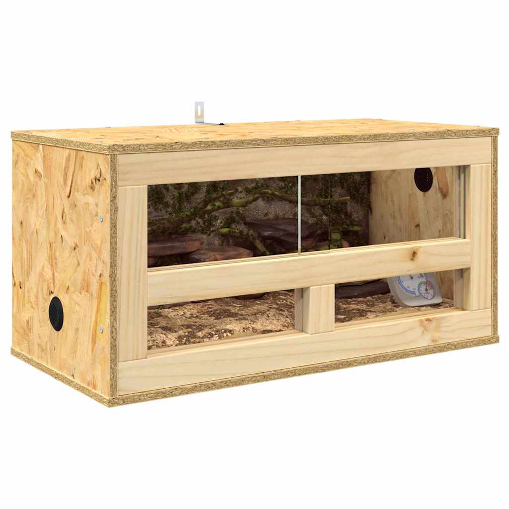vidaXL Terrarium Brązowy 60 x 30 x 30 cm OSB