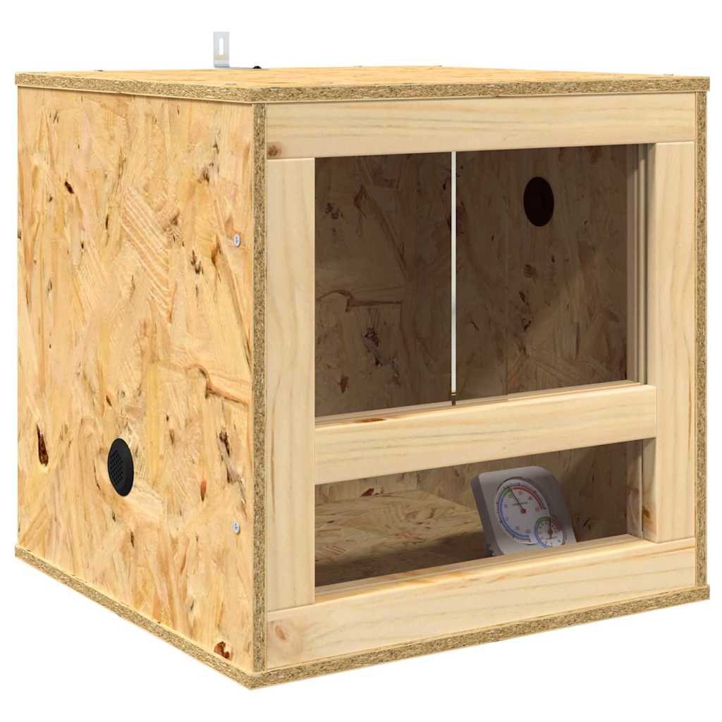 vidaXL Terrarium Brązowy 40 x 40 x 40 cm OSB