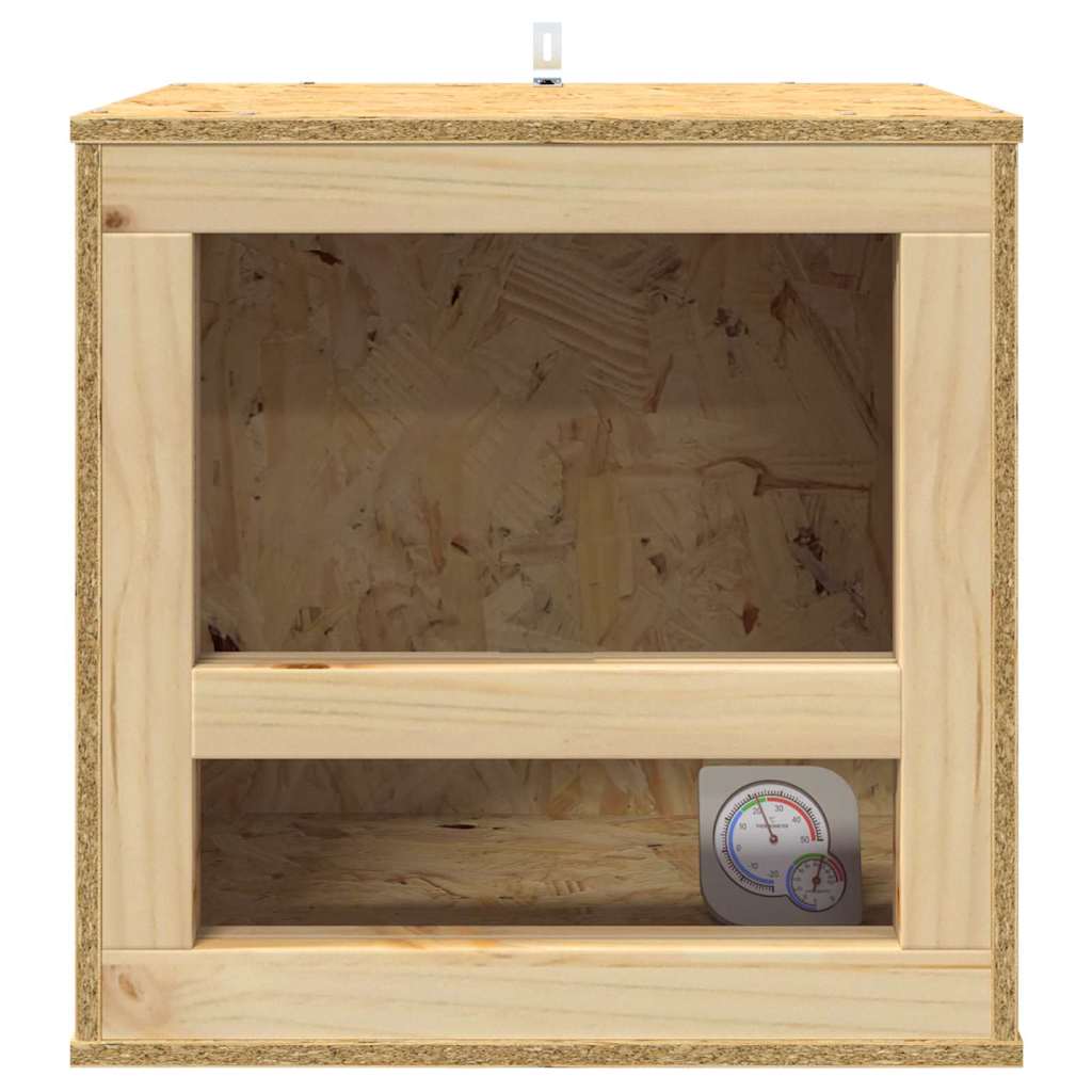 vidaXL Terrarium Brązowy 40 x 40 x 40 cm OSB
