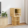 vidaXL Terrarium Brązowy 50 x 50 x 50 cm OSB