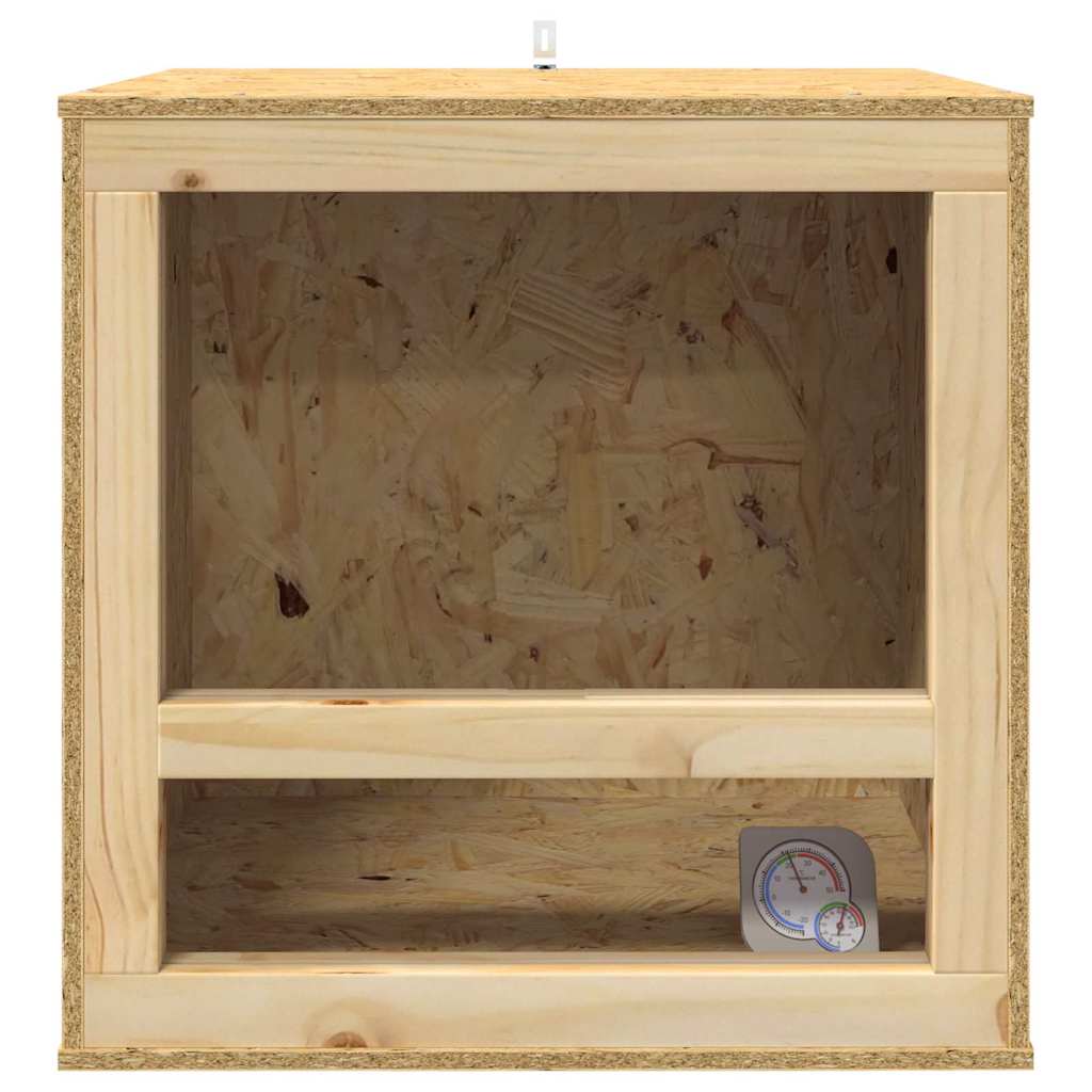 vidaXL Terrarium Brązowy 50 x 50 x 50 cm OSB