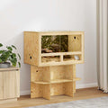 vidaXL Terrarium Brązowy 80 x 50 x 50 cm OSB