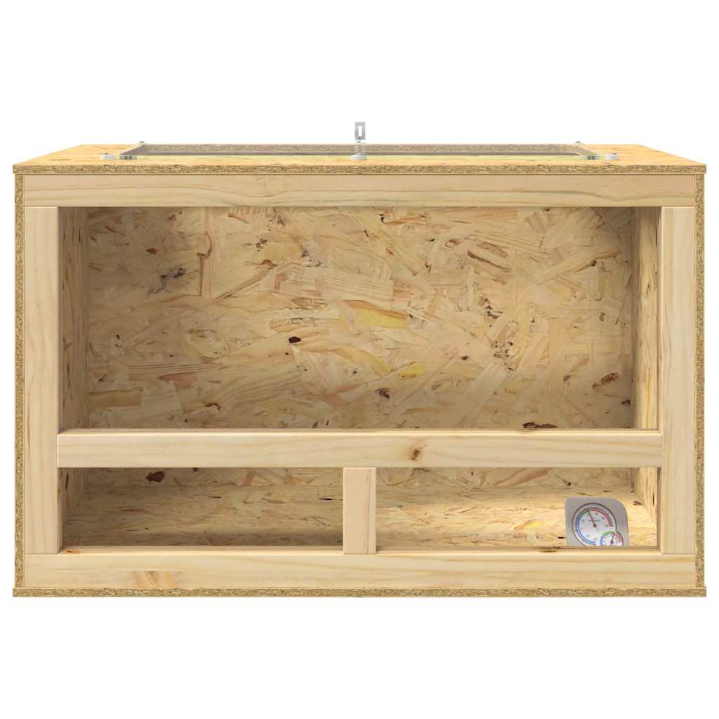 vidaXL Terrarium Brązowy 80 x 50 x 50 cm OSB