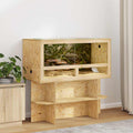 vidaXL Terrarium Brązowy 100 x 50 x 50 cm OSB