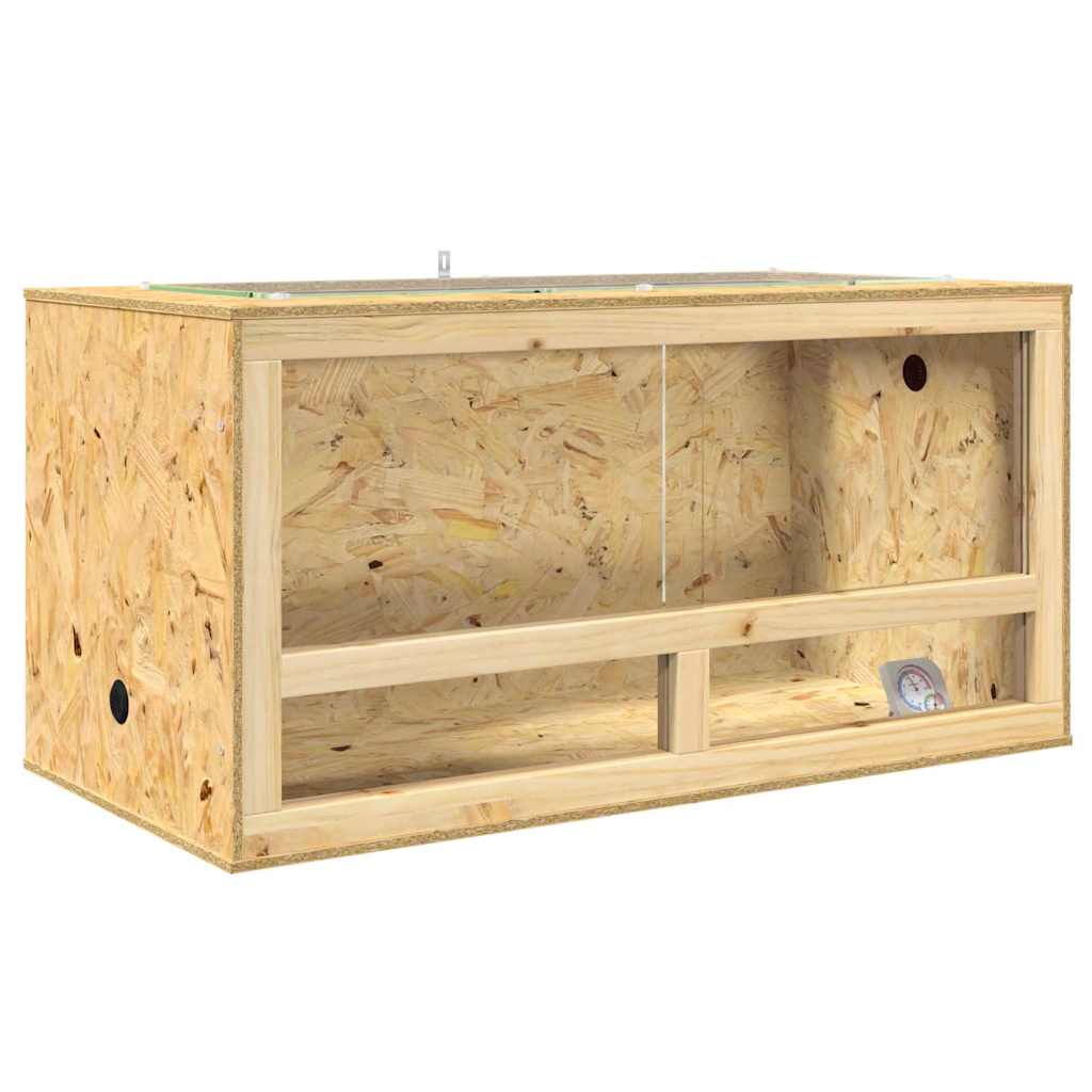 vidaXL Terrarium Brązowy 100 x 50 x 50 cm OSB