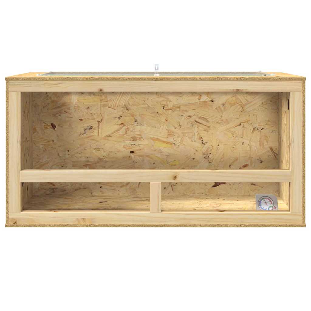 vidaXL Terrarium Brązowy 100 x 50 x 50 cm OSB