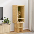 vidaXL Terrarium Brązowy 50 x 50 x 100 cm OSB