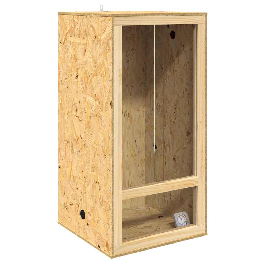 vidaXL Terrarium Brązowy 50 x 50 x 100 cm OSB