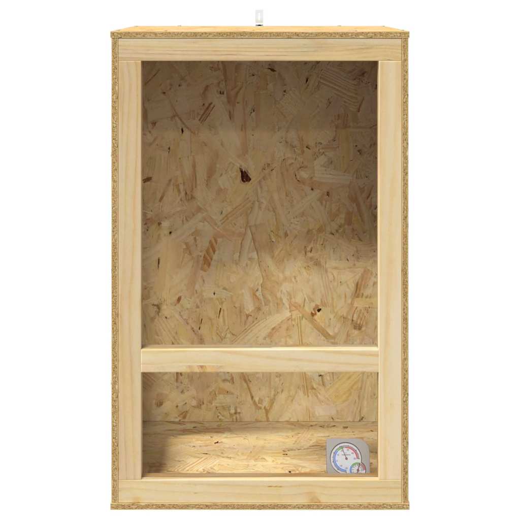 vidaXL Terrarium Brązowy 50 x 50 x 80 cm OSB