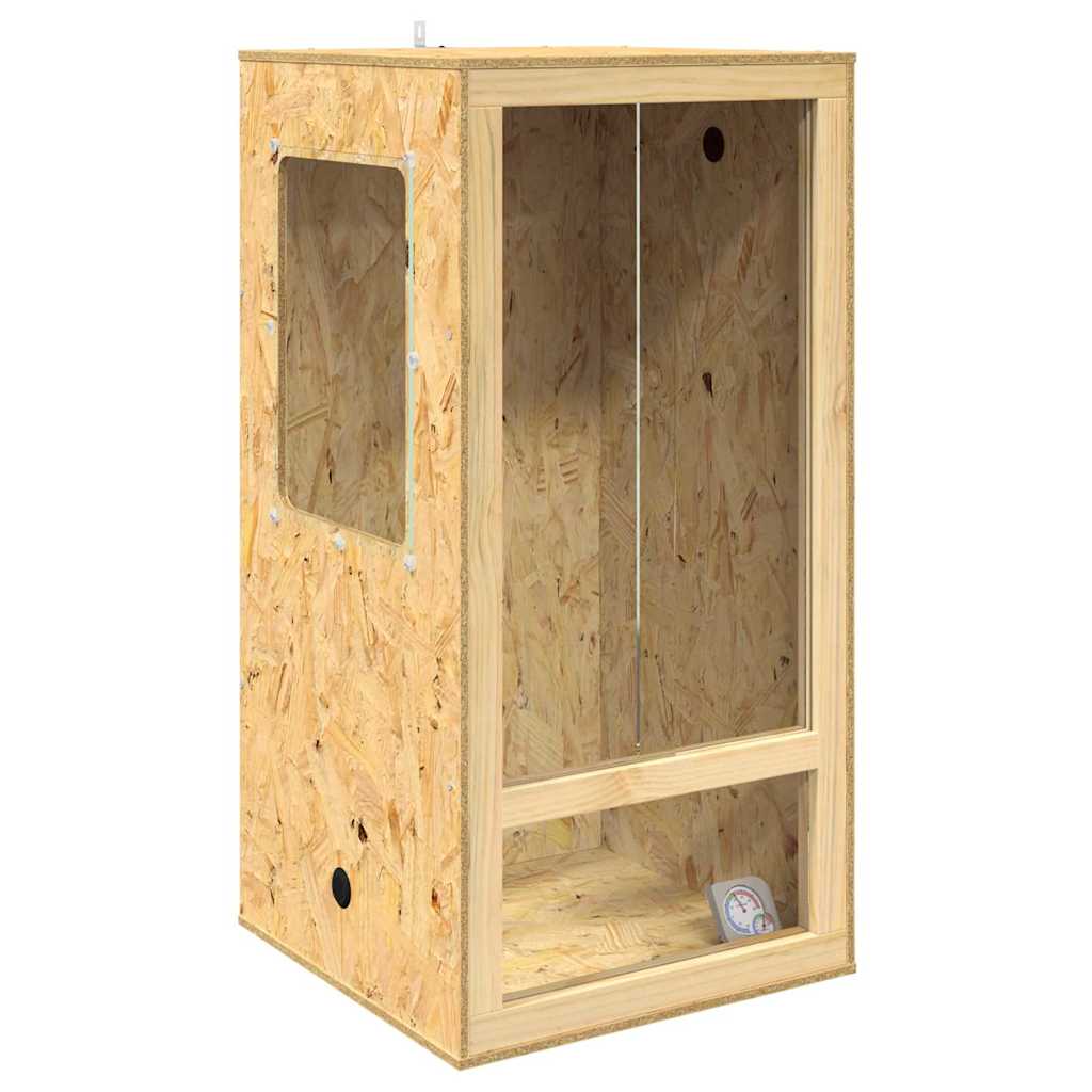 vidaXL Terrarium Brązowy 50 x 50 x 100 cm OSB