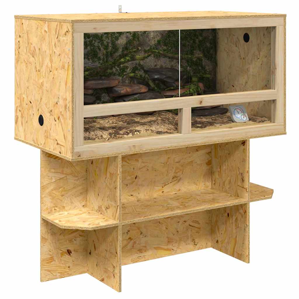 vidaXL Podstawa Terrarium Brązowy 100 x 50 x 50 cm OSB