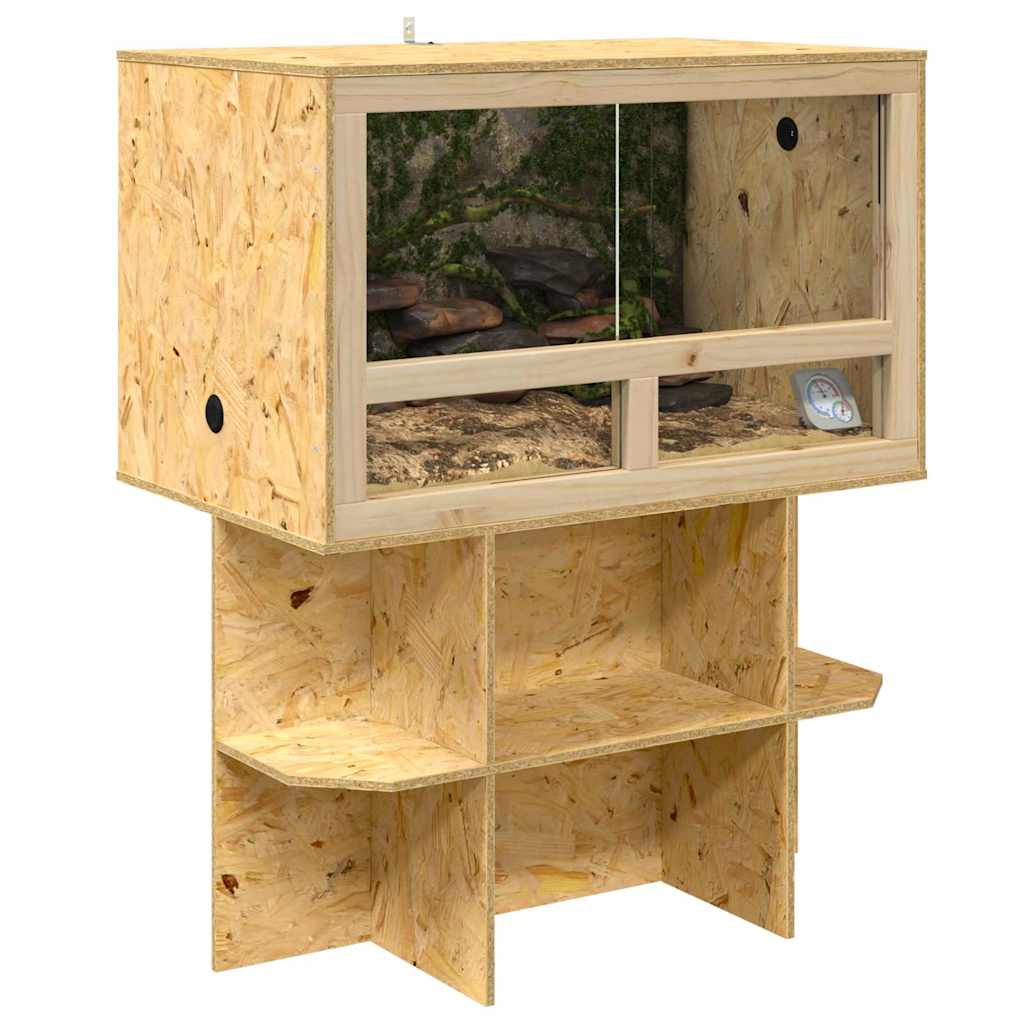 vidaXL Podstawa Terrarium Brązowy 80 x 50 x 50 cm OSB