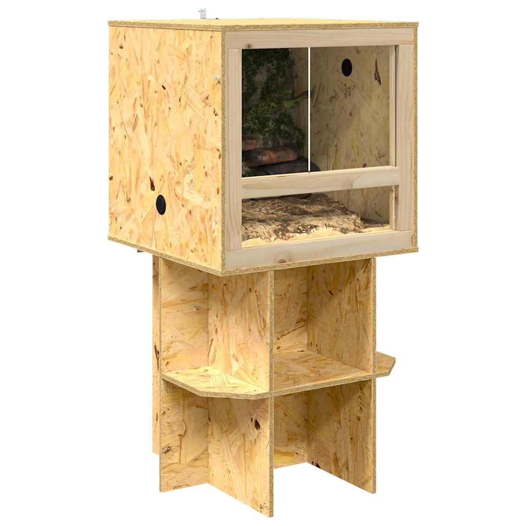 vidaXL Podstawa Terrarium Brązowy 50 x 50 x 50 cm OSB
