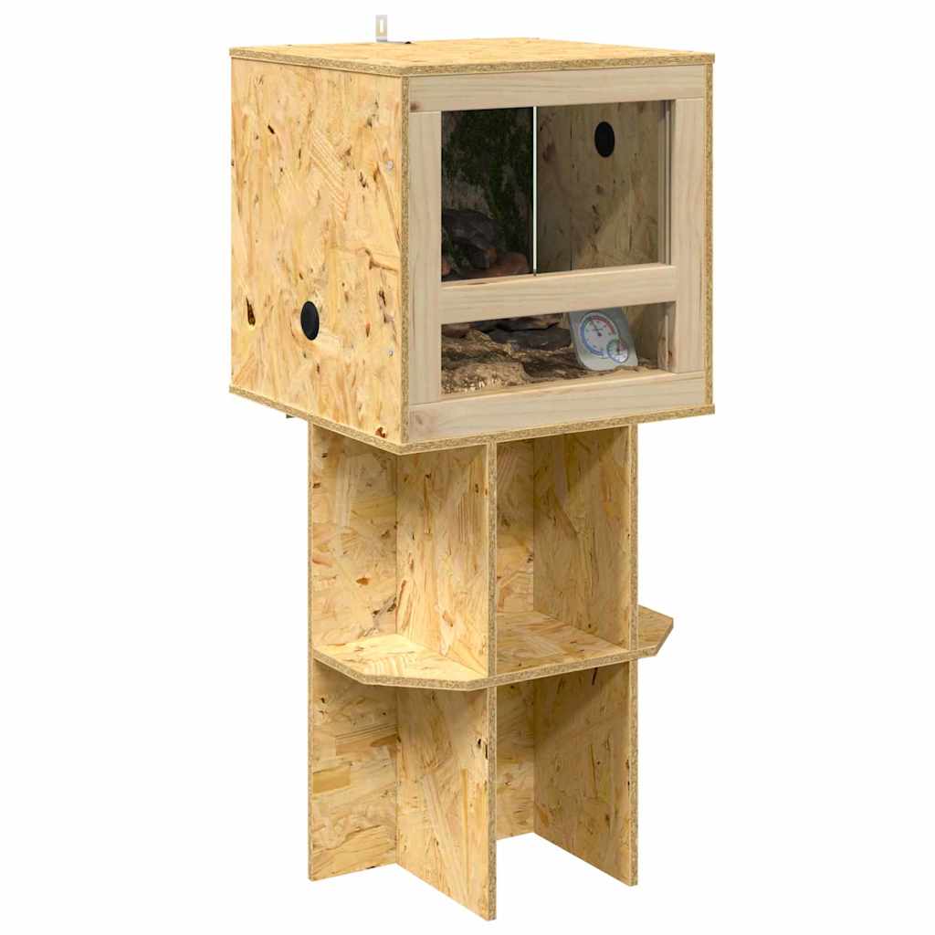 vidaXL Podstawa Terrarium z półką Brązowy 40 x 40 x 50 cm OSB