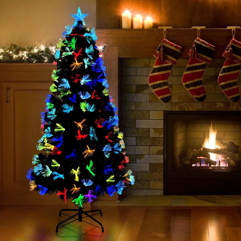 vidaXL Sztuczna choinka z 120 diodami LED Zielony 120 cm PVC