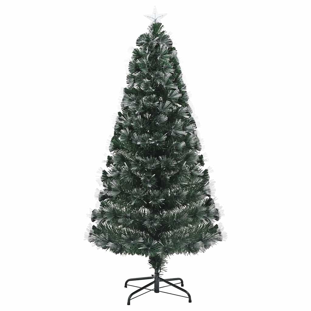 vidaXL Sztuczna choinka z 210 diodami LED Zielony 180 cm PVC