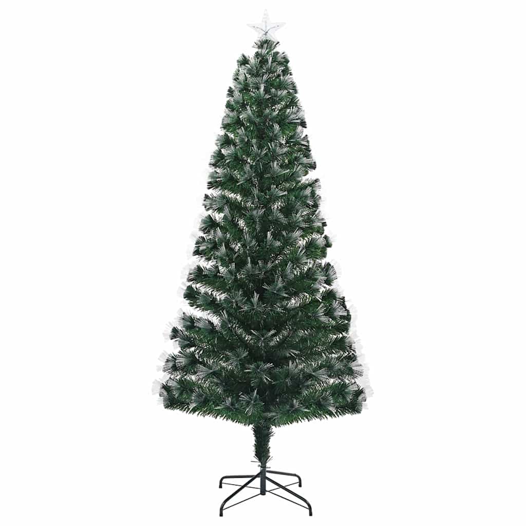vidaXL Sztuczna choinka z 250 diodami LED Zielony 210 cm PVC
