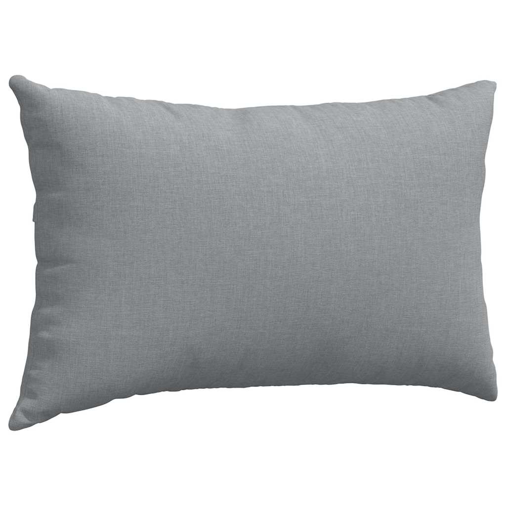 vidaXL Poduszki na sofę 2 pcs Jasnoszary 50 x 30 cm tkanina